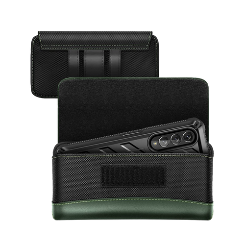 Universal Belt Clip Cell Phone Holster for Galaxy Fold and Large Phones-Green