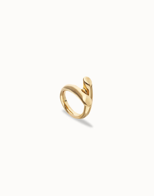 UNOde50 Intertwined Gold Ring