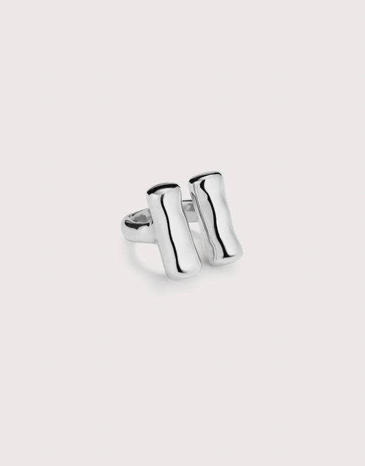 UNOde50 Rigid Open Tube Ring - Silver
