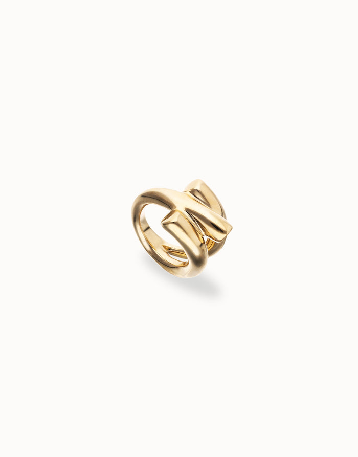 UNOde50 Triple Intertwined Gold Ring