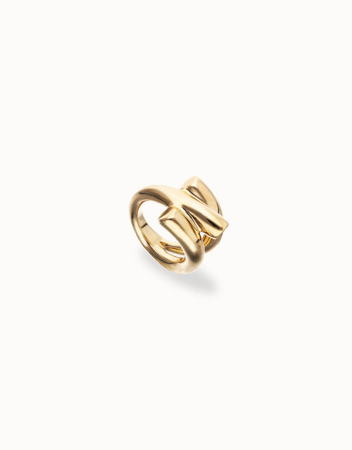 UNOde50 Triple Intertwined Gold Ring