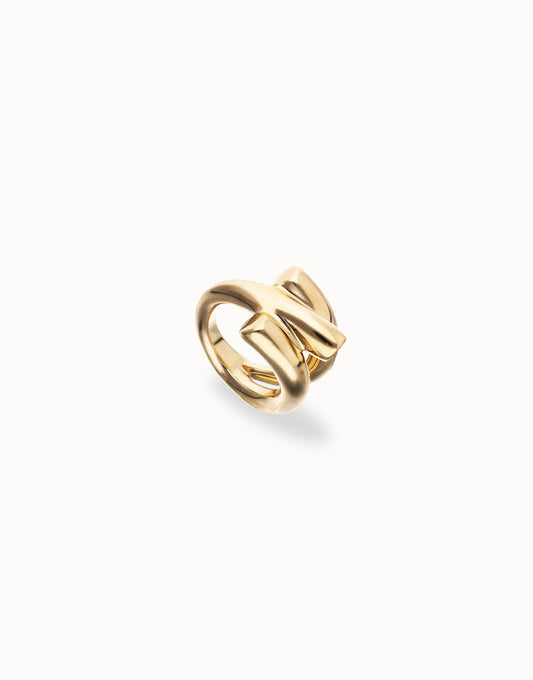 UNOde50 Triple Intertwined Gold Ring