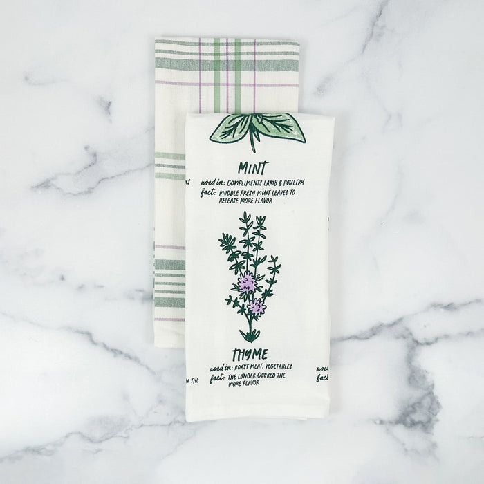 Useful Herbs Towel Set