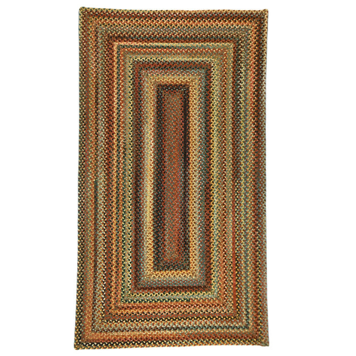 Uwharrie Ridge Autumn Braided Rug Concentric Rectangle image