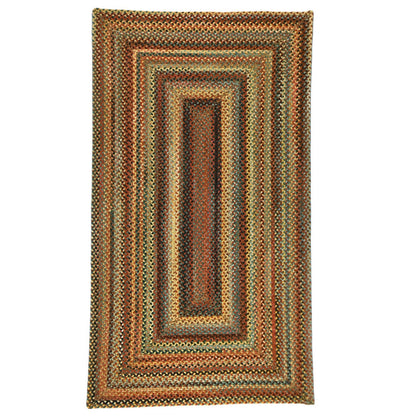Uwharrie Ridge Autumn Braided Rug Concentric Rectangle image
