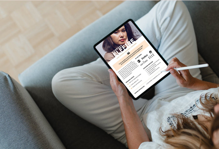 Ladystrategist Vanessa Speaker One-Sheet Canva Template instagram canva templates social media templates etsy free canva templates