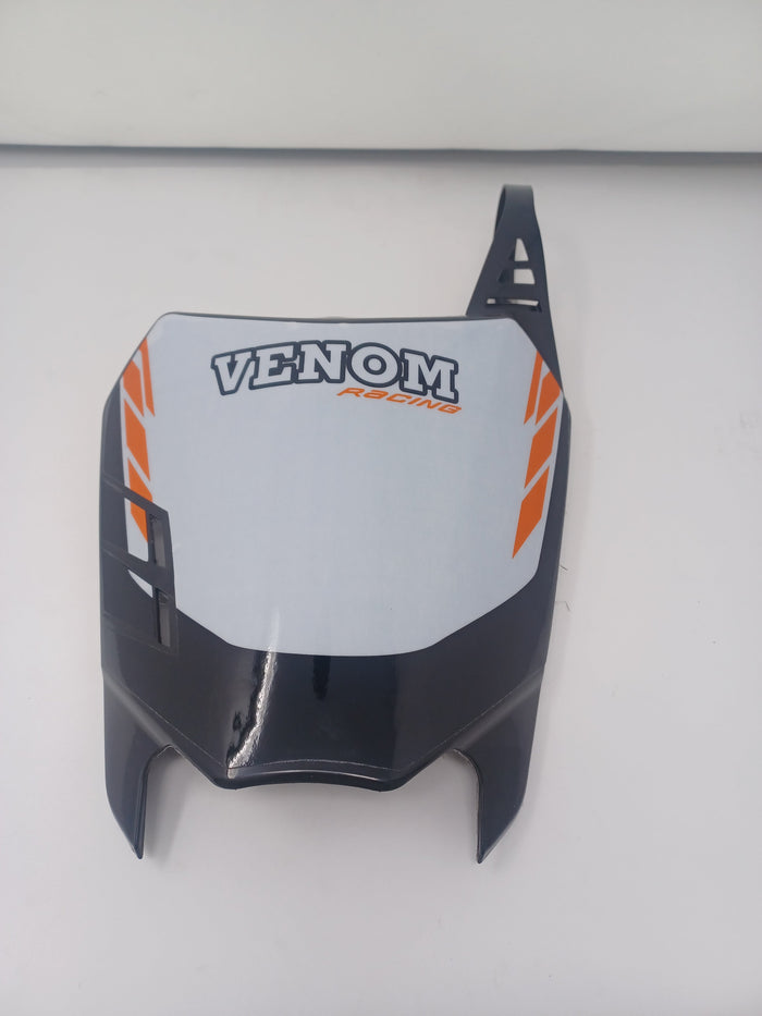 Venom Thunder 125cc Dirt Bike | Number plate (304013022002) Black