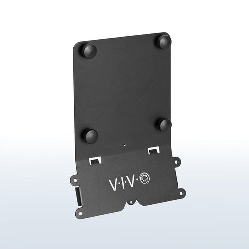 Sturdy VESA-compatible adjustable adapter bracket kit for securing a stand or wall mount.