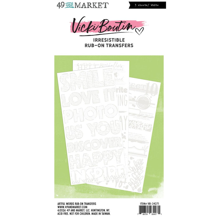Vicki Boutin Irresistable Rub On Transfers by 49 and Market