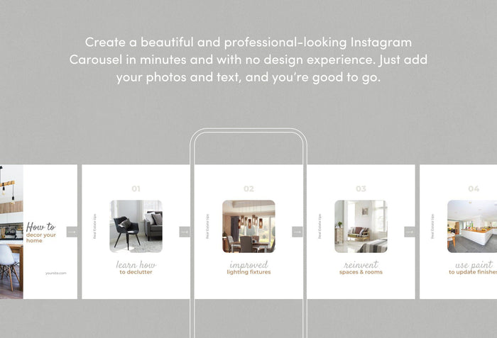 Ladystrategist Victoria Real Estate 6-Page Carousel Canva Template instagram canva templates social media templates etsy free canva templates