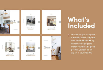 Ladystrategist Victoria Real Estate 6-Page Carousel Canva Template instagram canva templates social media templates etsy free canva templates