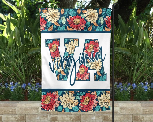 Virginia Blooms | Personalized Garden Flag