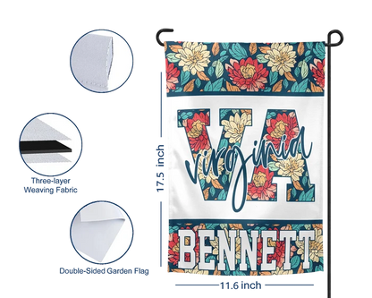 Virginia Blooms | Personalized Garden Flag