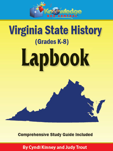 Virginia State History Lapbook - PRINTED