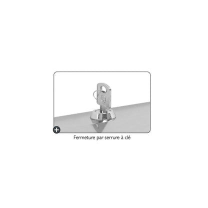 Wall dispenser - 400F Folded hand towels - Bright stainless steel
