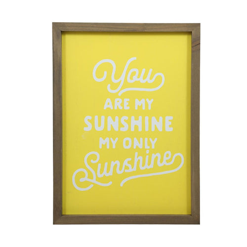 Wall Sign You Are My Sunshine