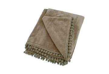 Walton & Co Cashmere Touch Fleece Throw - Earth Brown