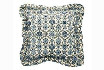 Walton & Co Kelmscott Ruffle Square Cushion
