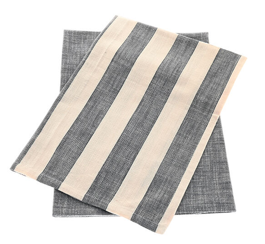 Walton & Co Set of Two  Wide Stripe Tea Towels