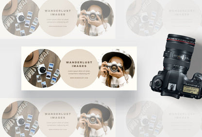 Ladystrategist Wanderlust Images Facebook Cover for Photographers Editable Canva Template instagram canva templates social media templates etsy free canva templates