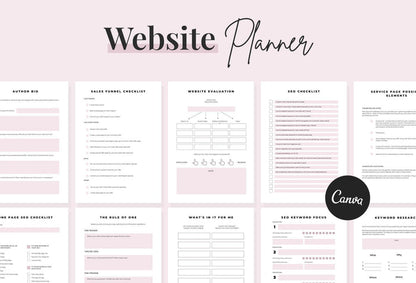 Ladystrategist Website Planner Canva Template instagram canva templates social media templates etsy free canva templates
