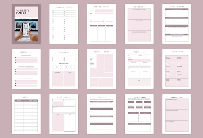 Ladystrategist Website Planner Canva Template instagram canva templates social media templates etsy free canva templates