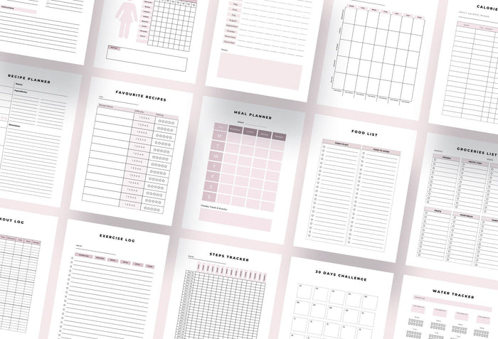 Ladystrategist Weight Loss Planner Canva Template instagram canva templates social media templates etsy free canva templates