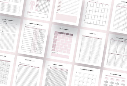Ladystrategist Weight Loss Planner Canva Template instagram canva templates social media templates etsy free canva templates