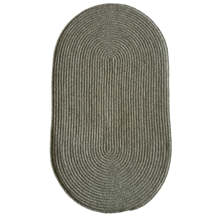 Westerly Dk. Grey Braided Rug Oval image