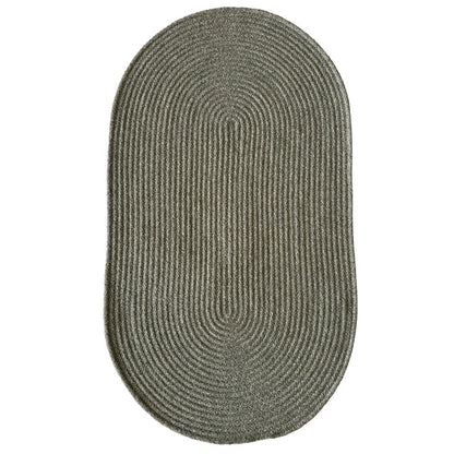 Westerly Dk. Grey Braided Rug Oval image