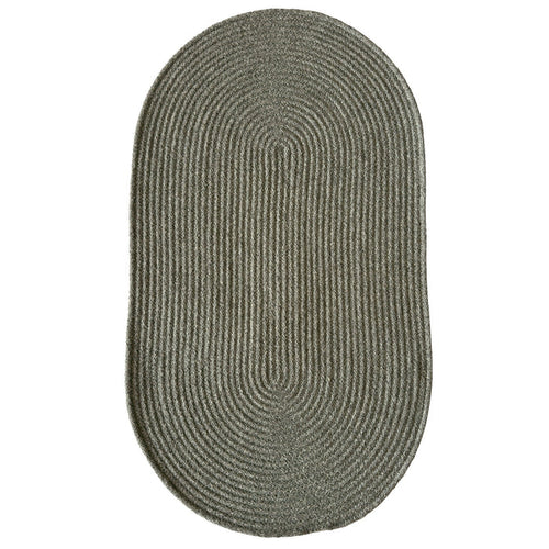Westerly Dk. Grey Braided Rug Oval image