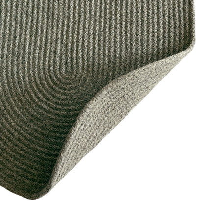 Westerly Dk. Grey Braided Rug Oval image