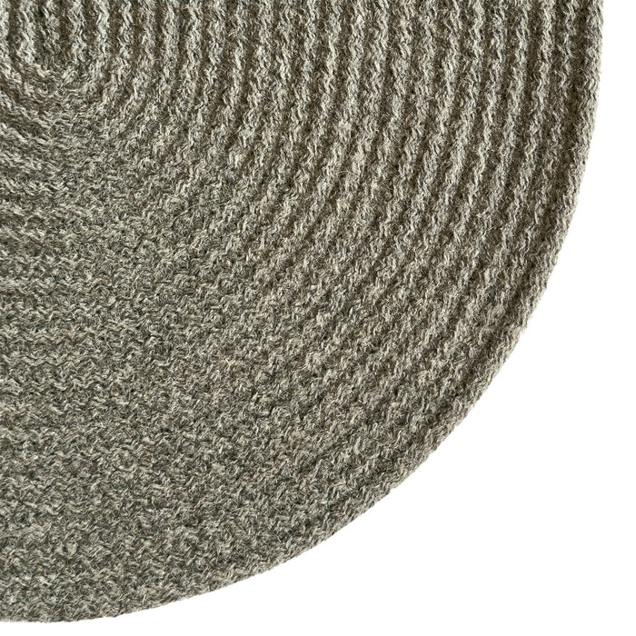Westerly Dk. Grey Braided Rug Oval image