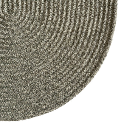 Westerly Dk. Grey Braided Rug Oval image
