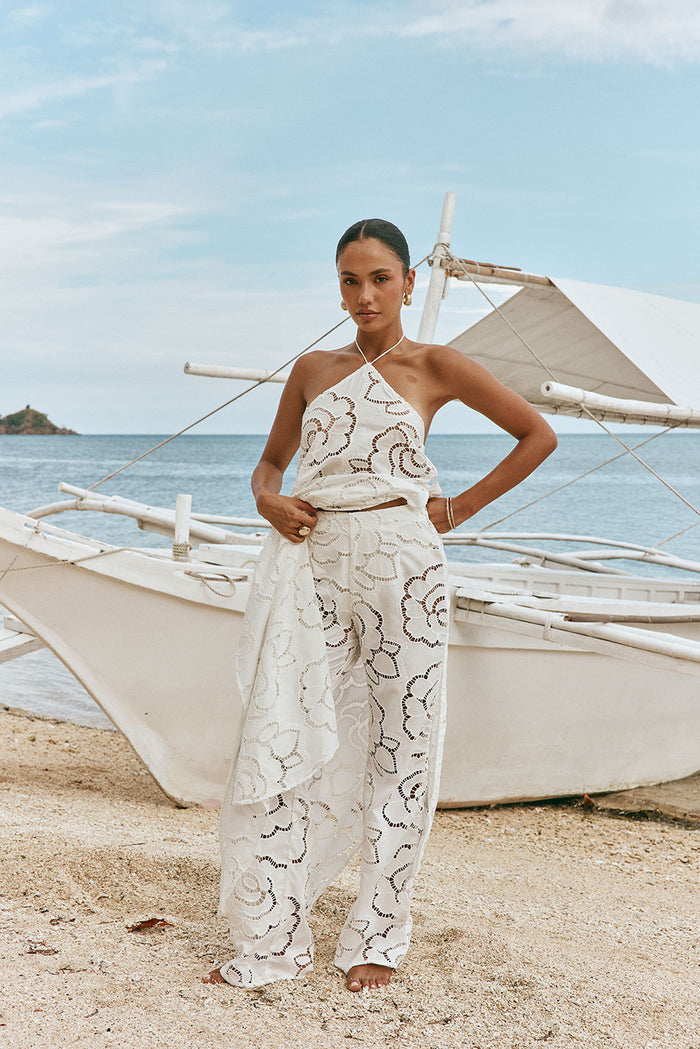 Whimsy Pants - Flower Cutwork