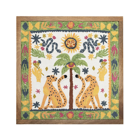 Wildkind Desert Sun Embroidered Wall Art 45x45cm