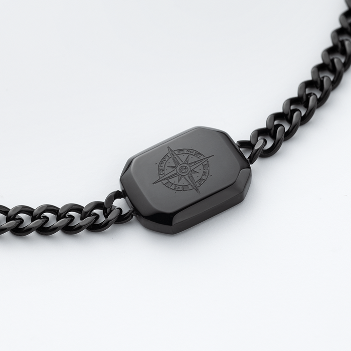 Windrose II Armkette Schwarz
