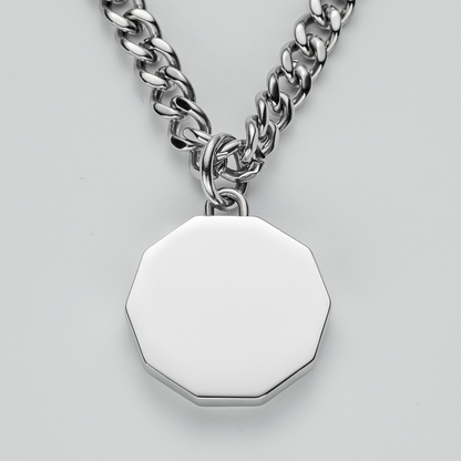 Windrose III Halskette Silber