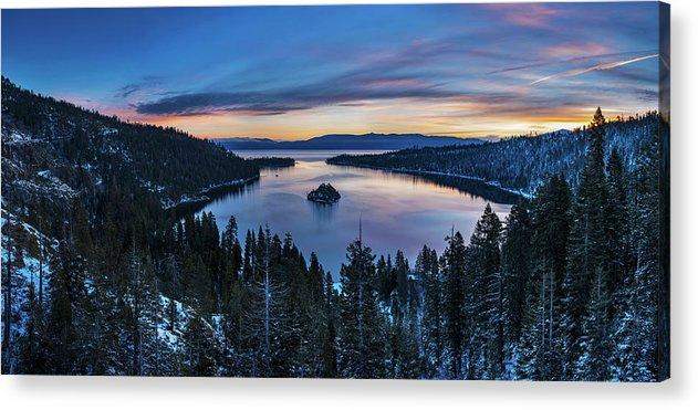 Winters Awakening - Emerald Bay By Brad Scott - Acrylic Print