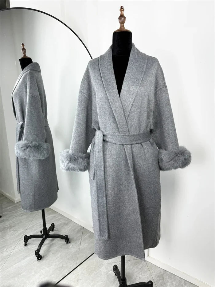 Gray Long Overcoat / S(AU 8)