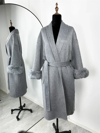 Gray Long Overcoat / S(AU 8)
