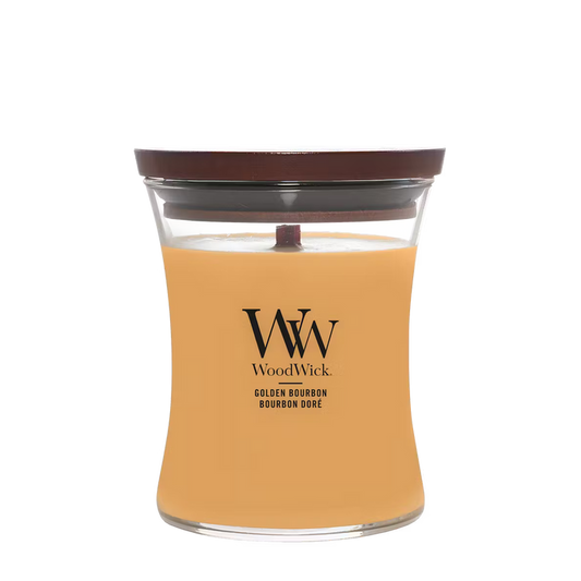 Woodwick Medium Candle Jar - Golden Bourbon