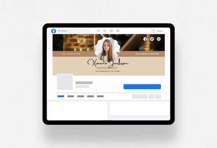 Ladystrategist Ximena Facebook Cover Canva Template instagram canva templates social media templates etsy free canva templates