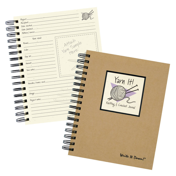 Yarn It! Knitting & Crochet Journal (Kraft)