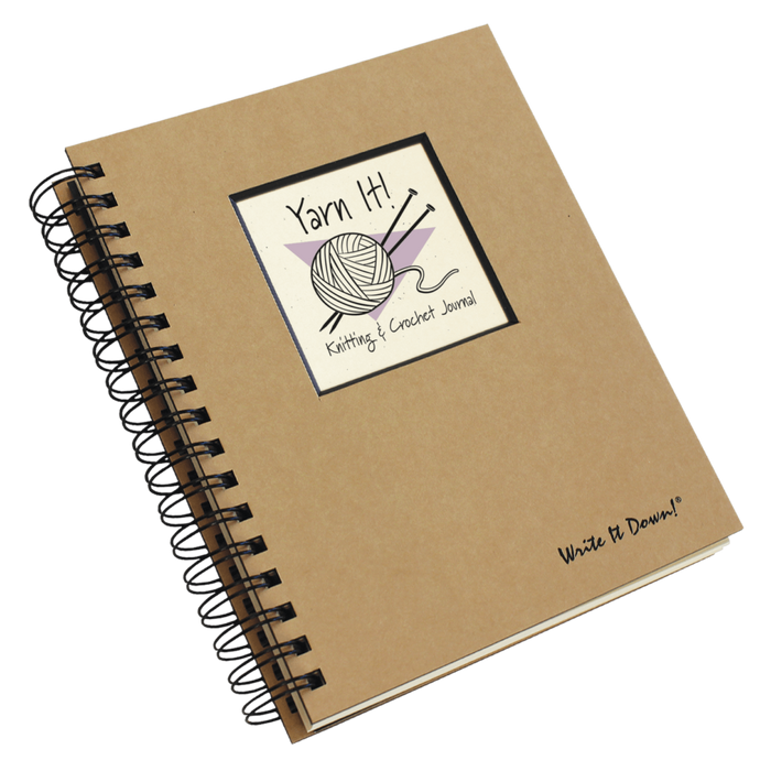 Yarn It! Knitting & Crochet Journal (Kraft)