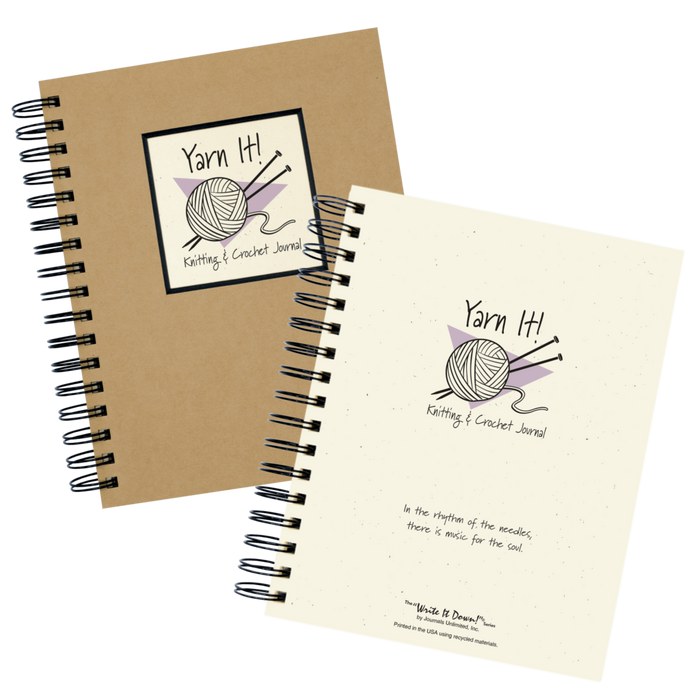 Yarn It! Knitting & Crochet Journal (Kraft)