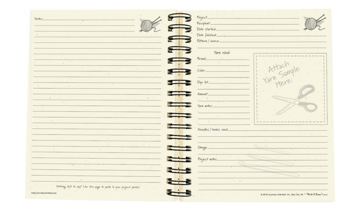 Yarn It! Knitting & Crochet Journal (Kraft)