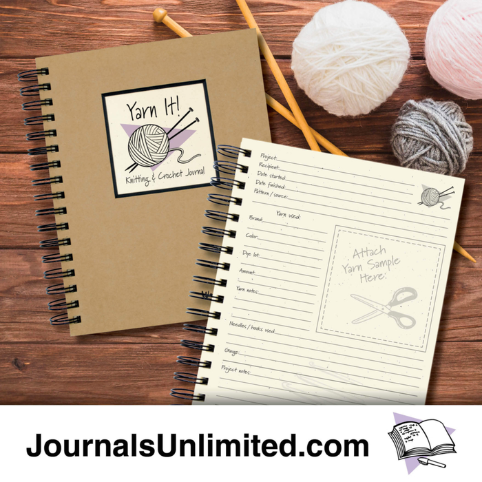 Yarn It! Knitting & Crochet Journal (Kraft)