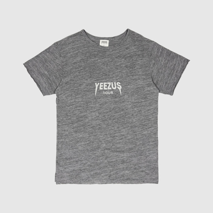 Yeezus Tour 2013 'Black Friday' Logo Tee In Heather Grey