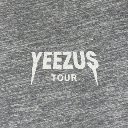 Yeezus Tour 2013 'Black Friday' Logo Tee In Heather Grey